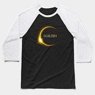 Total Solar Eclipse April 8 2024 men women kids Baseball T-Shirt